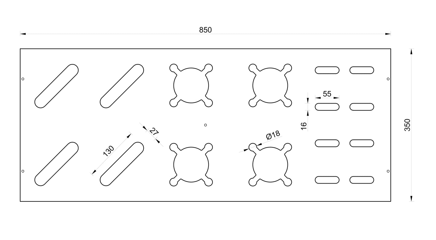Kombinierter Skiständer für Skier, Langlaufski und Skistöcke