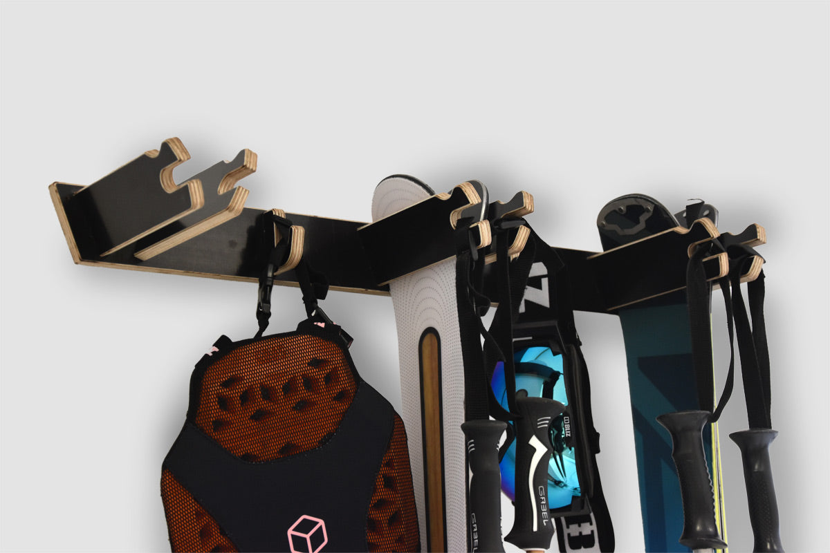 Ski Wandhalter für 3 Paar Skier