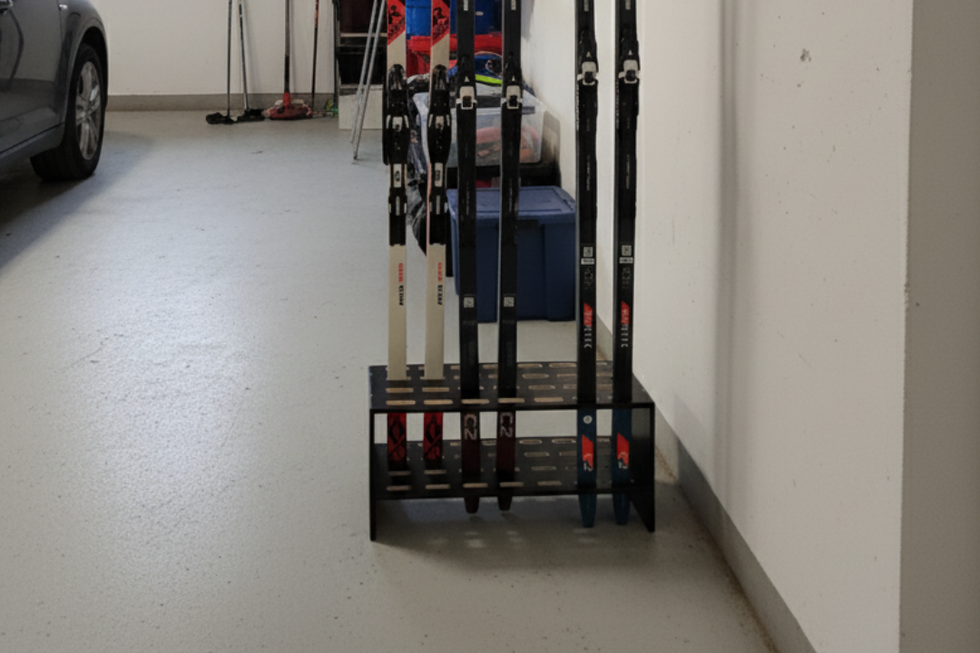 Skiständer für 14 Paar Langlaufski